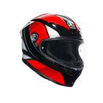 AGV K6 S E2206 - HYPHEN BLACK/RED/WHITE