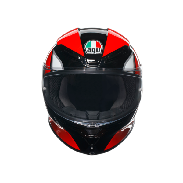AGV K6 S E2206 - HYPHEN BLACK/RED/WHITE