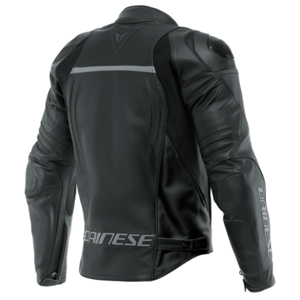 RACING 4 LEATHER JACKET BLACK/BLACK