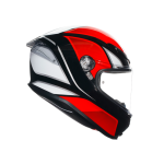 AGV K6 S E2206 - HYPHEN BLACK/RED/WHITE
