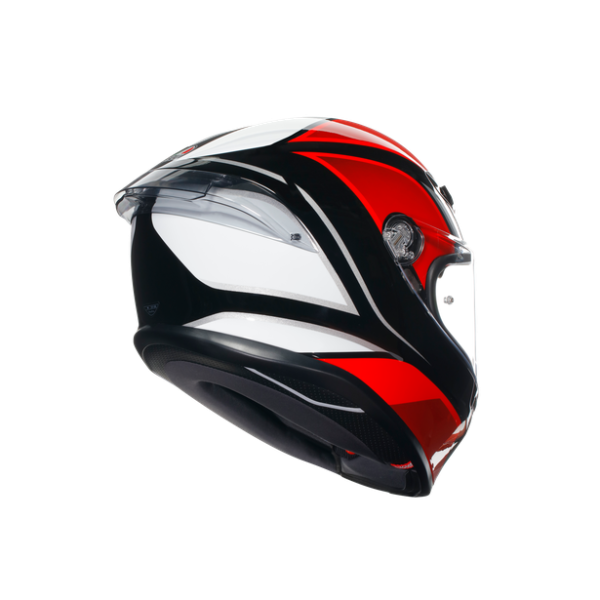 AGV K6 S E2206 - HYPHEN BLACK/RED/WHITE