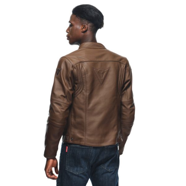 RAZON 2 LEATHER JACKET TOBACCO