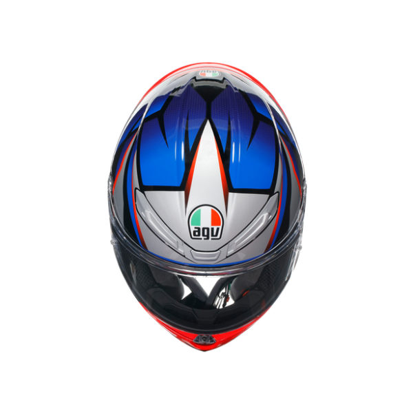 AGV K6 S E2206 SLASHCUT BLACK BLUE RED Motoway Maroc