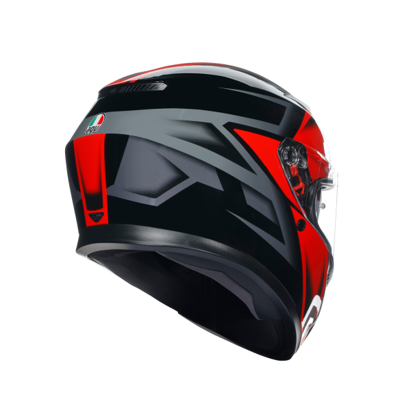 AGV K3 E2206 - COMPOUND BLACK/RED – Image 6