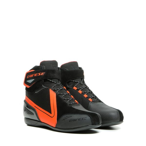 DAINESE - ENERGYCA D-WP SHOES BLACK/FLUO-RED