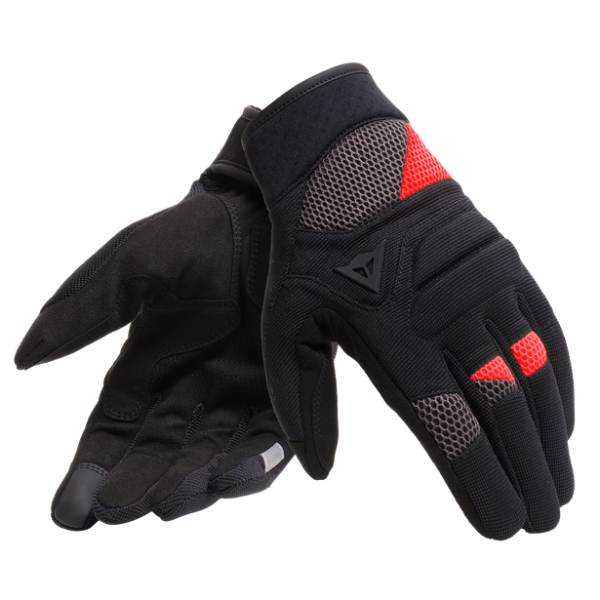 DAINESE - FOGAL UNISEX GLOVES - BLACK/RED