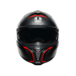 AGV - TOURMODULAR AGV E2206 - MULTI MPLK - FREQUENCY MATT GUNMETAL/RED