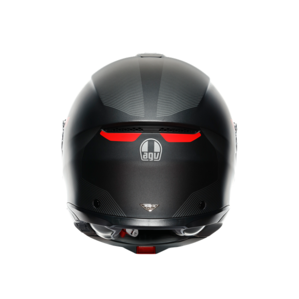 AGV - TOURMODULAR AGV E2206 - MULTI MPLK - FREQUENCY MATT GUNMETAL/RED
