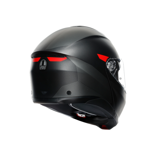 AGV - TOURMODULAR AGV E2206 - MULTI MPLK - FREQUENCY MATT GUNMETAL/RED
