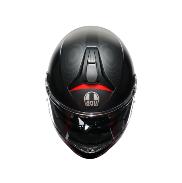 AGV - TOURMODULAR AGV E2206 - MULTI MPLK - FREQUENCY MATT GUNMETAL/RED