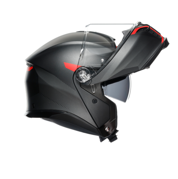 AGV - TOURMODULAR AGV E2206 - MULTI MPLK - FREQUENCY MATT GUNMETAL/RED