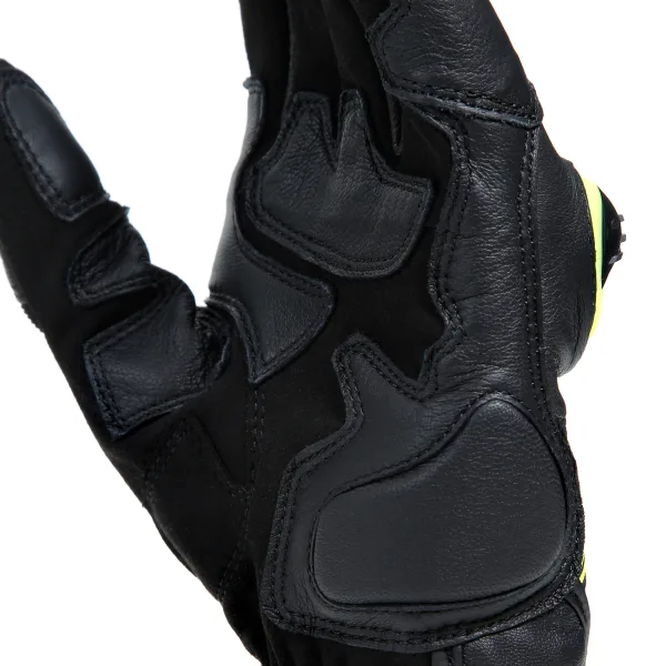 DAINESE - MIG 3 UNISEX LEATHER GLOVES - BLACK/FLUO-YELLOW – Image 10