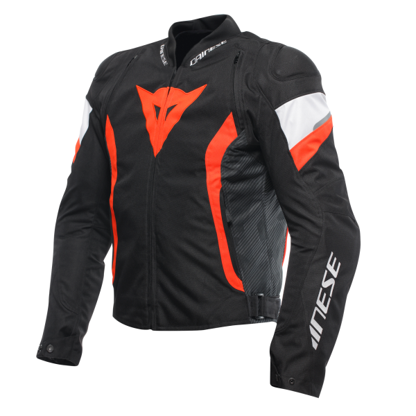 AVRO 5 TEX JACKET - BLACK RED FLUO WHITE
