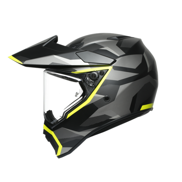 AGV AX9 MULTI E2205 - SIBERIA MATT BLACK/YELLOW FLUO – Image 5