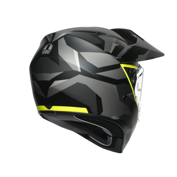 AGV AX9 MULTI E2205 - SIBERIA MATT BLACK/YELLOW FLUO – Image 4