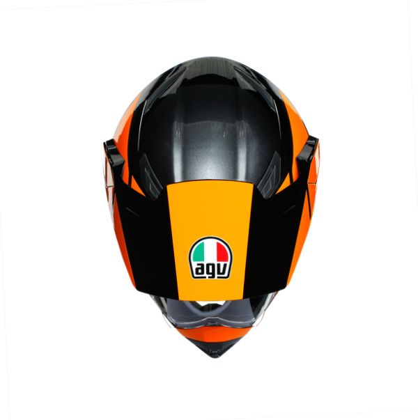 AGV AX9 MULTI E2205 - TRAIL GUNMETAL/ORANGE – Image 5