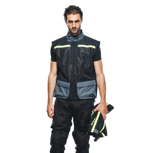 OUTLAW TEX JACKET BLACK/BLACK/EBONY/FLUO-YELLOW – Image 6