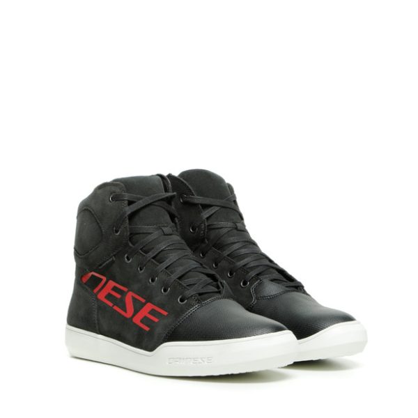 DAINESE-YORK D-WP SHOES DARK-CARBON/RED