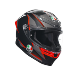 AGV K6 S E2206 - SLASHCUT BLACK/GREY/RED