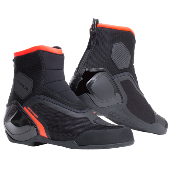 DAINESE-DINAMICA D-WP SHOES BLACK/FLUO-RED