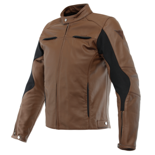 RAZON 2 LEATHER JACKET TOBACCO