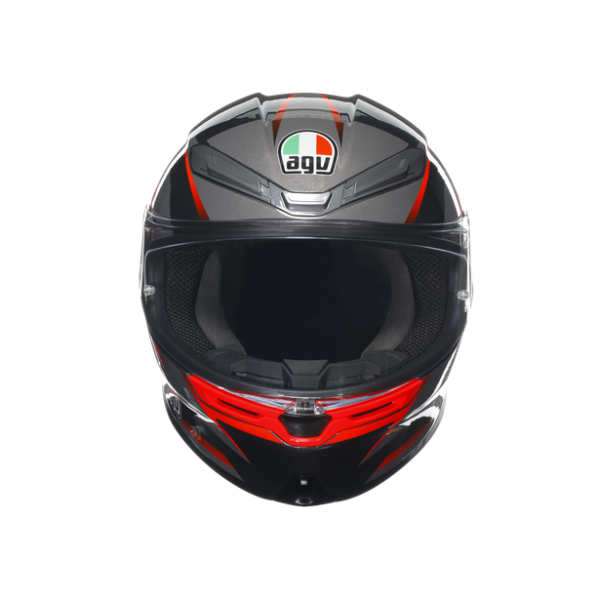 AGV K6 S E2206 - SLASHCUT BLACK/GREY/RED