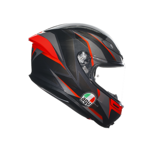 AGV K6 S E2206 - SLASHCUT BLACK/GREY/RED