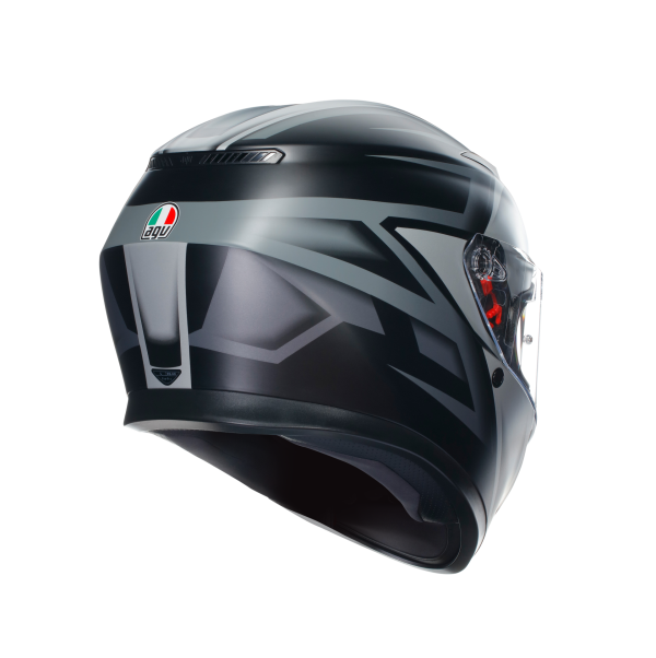 AGV K3 E2206 - COMPOUND MATT BLACK/GREY – Image 5