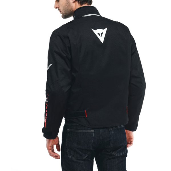 VELOCE D-DRY JACKET BLACK/WHITE/LAVA-RED