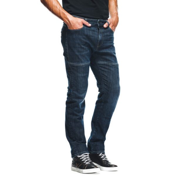 DAINESE-DENIM BLAST REGULAR TEX PANTS DARCK BLUE