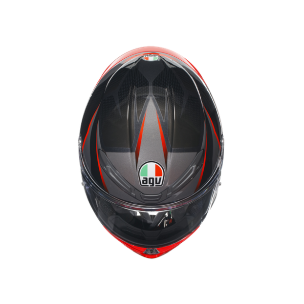 AGV K6 S E2206 - SLASHCUT BLACK/GREY/RED