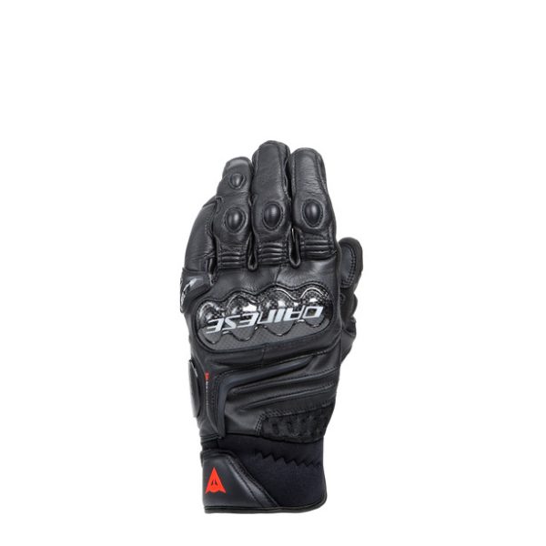 DAINESE - CARBON 4 SHORT LEATHER GLOVES - BLACK/BLACK