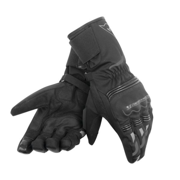 DAINESE - TEMPEST UNISEX D-DRY® LONG GLOVES - BLACK/BLACK