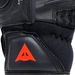 DAINESE - CARBON 4 SHORT LEATHER GLOVES - BLACK/BLACK