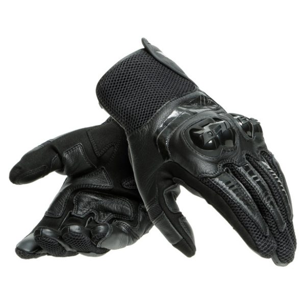 DAINESE - MIG 3 UNISEX LEATHER GLOVES - BLACK/BLACK