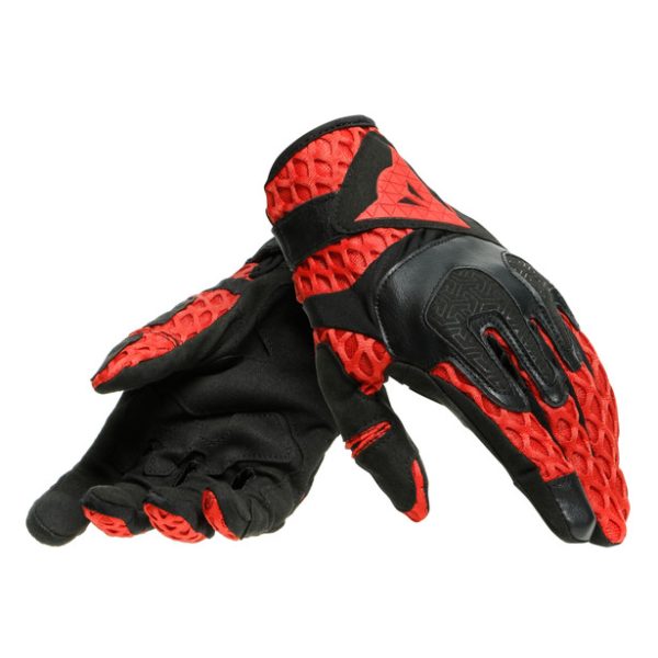 DAINESE - AIR-MAZE UNISEX GLOVES - BLACK/RED