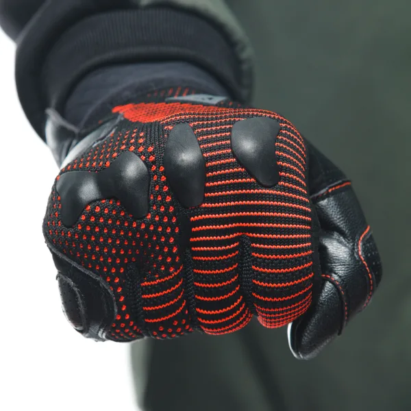 DAINESE-UNRULY ERGO-TEK GLOVES-BLACK/FLUO-RED – Image 11