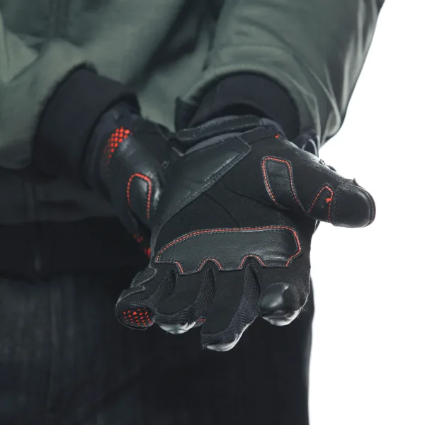 DAINESE-UNRULY ERGO-TEK GLOVES-BLACK/FLUO-RED – Image 12