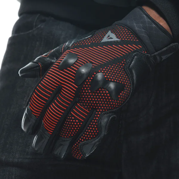 DAINESE-UNRULY ERGO-TEK GLOVES-BLACK/FLUO-RED – Image 13