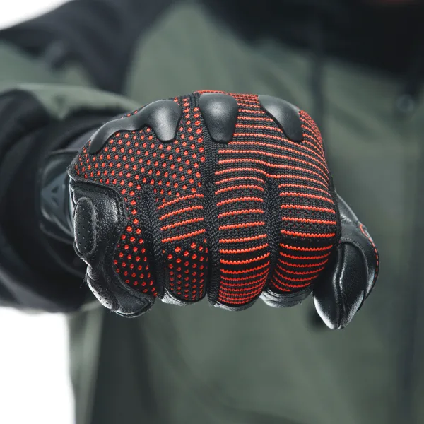 DAINESE-UNRULY ERGO-TEK GLOVES-BLACK/FLUO-RED – Image 15