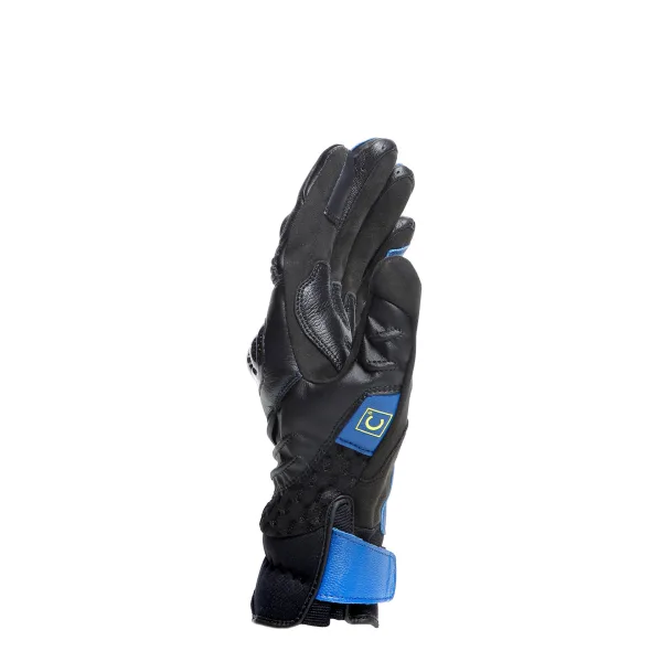 DAINESE - CARBON 4 SHORT LEATHER GLOVES RACING-BLUE/BLACK/FLUO-YELLOW – Image 5