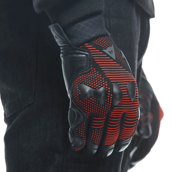 DAINESE-UNRULY ERGO-TEK GLOVES-BLACK/FLUO-RED – Image 18