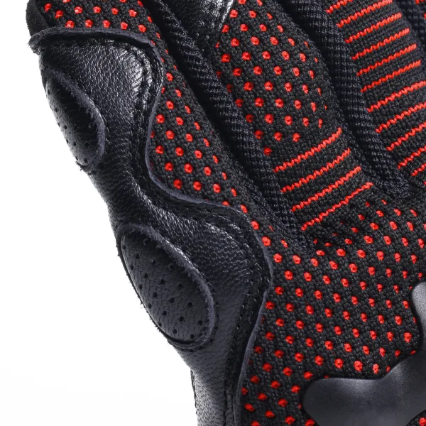 DAINESE-UNRULY ERGO-TEK GLOVES-BLACK/FLUO-RED – Image 5